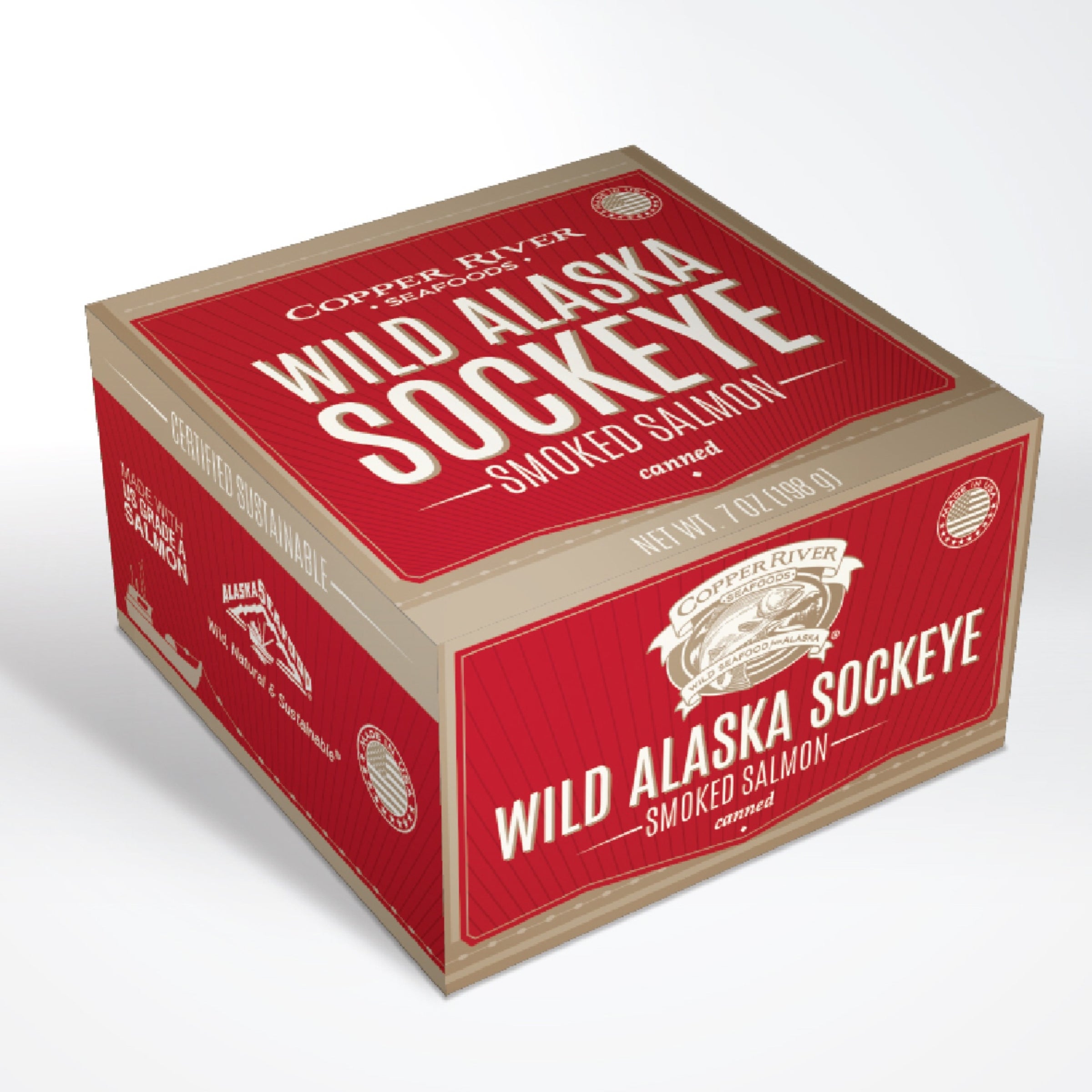 Canned Smoked Salmon: Wild Pink